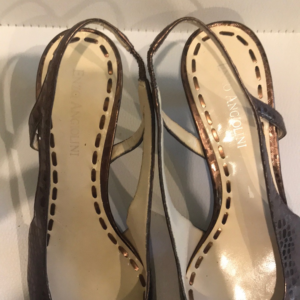 Enzo Angiolini brown heels